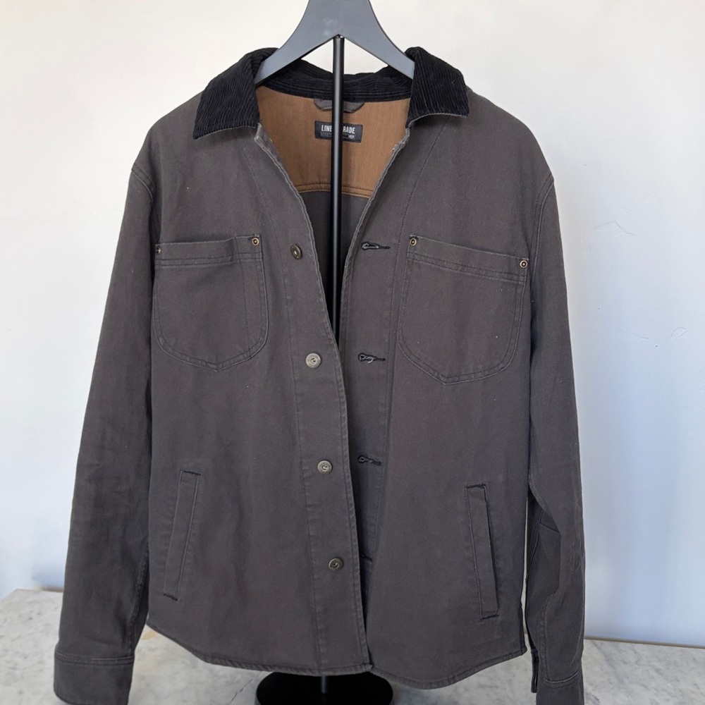 Men's Charcoal Shirt Jacket